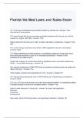 Florida Vet Med Laws and Rules Exam with complete solutions