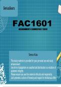 FAC1601 Assignment 4 (DETAILED ANSWERS) Semester 2 2024