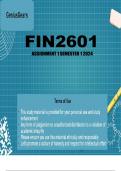FIN2601 Assignment 1 (QUALITY ANSWERS) Semester 1 2024 (695916).