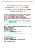 CANFITPRO ACTUAL EXAM 2024 QUESTIONS AND DETAILED CORRECT ANSWERS| 100% ACCURATE ANSWERS ALREADY GRADED A+