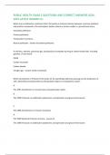 PUBLIC HEALTH EXAM 2 QUESTIONS AND CORRECT ANSWERS 2024- 2025 LATEST GRADED A+