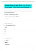 Appian Analyst and Business Section Questions & Correct Answers&sol; Graded A