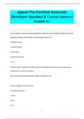 Appian Pre-Certified Associate  Developer Questions & Correct Answers&sol;  Graded A&plus;