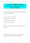 ATI NCLEX Medical Surgical  Assessment 1 Questions & Correct  Answers/ Graded A+
