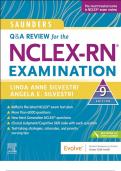 Saunders Q & A Review for the NCLEX-RN® Examination NINTH EDITION Linda Anne Silvestri, PhD, RN, FAAN