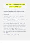 68W LPC 1 Exam Questions and Answers 100&percnt; Pass
