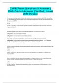 CVOR 1 - 8 Bundled Exam Resources with Complete Solution &vert; Expert Verified 2024&sol;2025 &vert; Guaranteed Success
