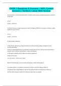 CVOR 3 Questions & Answers &vert; 100&percnt; Correct Answers &vert; Verified &vert; Latest 2024 Version