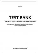 NURSLINK  TEST BANK  MEDICAL SURGICAL NURSING 10th EDITION   LEWIS.BUTCHER HEITKEMPER.HERDING KWONG.ROBERTS  LATEST 2024 REVISED UPDATE    100 % COMPLETE GENUINE TEST BANK    