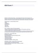 604 Exam&num; 1 questions with answers Rated A&plus;