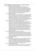 Summary Comparative Corporate Law Leiden 2023-2024 