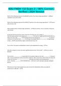 KSU FNDH 132 Exam 2 &vert; 100&percnt; Correct &vert; Verified &vert; 2024 Version
