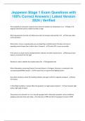 Jeppesen Stage 1 Exam Questions with 100&percnt; Correct Answers &vert; Latest Version 2024 &vert; Verified