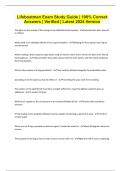 Lifeboatman Exam Study Guide &vert; 100&percnt; Correct Answers &vert; Verified &vert; Latest 2024 Version