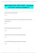 DMV PRACTICE TEST PART 1 Questions  & Correct Answers/ Graded A+