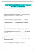 LSUE MICRO LAB EXAM 1 &vert; 100&percnt; Correct &vert; Verified &vert; 2024 Version