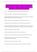 MAC AMCA EXAM &sol; CMA Certification Study Guide &vert; 100&percnt; Correct Answers &vert; Verified &vert; Latest 2024 Version