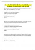 Maryville MVU NURS 661 Exam 1 &vert; 100&percnt; Correct Answers &vert; Verified &vert; Latest 2024 Version