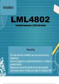 LML4802 October November Portfolio (COMPLETE ANSWERS) 