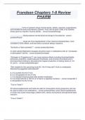 Frandsen Chapters 1-8 Review  PHARM