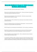 Maryville NURS 611 Exam 4 &vert; 100&percnt; Correct &vert; Verified &vert; 2024 Version