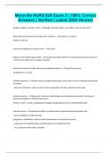Maryville NURS 629 Exam 2 &vert; 100&percnt; Correct Answers &vert; Verified &vert; Latest 2024 Version