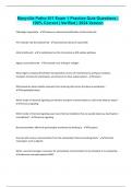 Maryville Patho 611 Exam 1 Practice Quiz Questions &vert; 100&percnt; Correct &vert; Verified &vert; 2024 Version