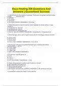 Esco Heating 208 Questions And Answers &vert; Guaranteed Success