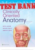 Moore's Clinically Oriented Anatomy 8th Edition by Arthur Dalley and Anne Agur. TEST BANK 