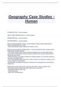 Geography Case Studies - Human