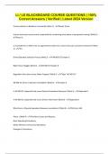 LI &sol; LE BLACKBOARD COURSE QUESTIONS &vert; 100&percnt; Correct Answers &vert; Verified &vert; Latest 2024 Version