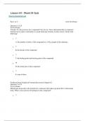 SCIN131 Lesson 04 - Week 04 Quiz Questions with 100% Correct Answers