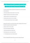 CNA Written Exam ( prometric practice test ) Questions & Correct Answers/ Graded A+