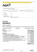 AQA 2023 AS BUSINESS 7131/1 Paper 1 Business 1 Question Paper + Mark scheme [MERGED] June 2023