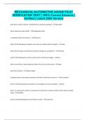MECHANICAL&sol;AUTOMOTIVE ASVAB PICAT VERIFICATION TEST &vert; 100&percnt; Correct Answers &vert; Verified &vert; Latest 2024 Version