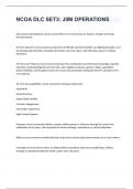 NCOA DLC SET3&colon; JIIM OPERATIONS EXAM 2024 WITH 100&percnt; CORRECT ANSWERS