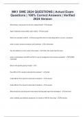 MK1 SWE 2024 QUESTIONS &vert; Actual Exam Questions &vert; 100&percnt; Correct Answers &vert; Verified 2024 Version