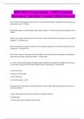 MPH 6011 Final Exam &vert; 100&percnt; Correct Answers &vert; Verified &vert; Latest 2024 Version