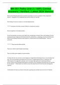 MN 551 Patho Unit 2 &vert; 100&percnt; Correct Answers &vert; Verified &vert; Latest 2024 Version