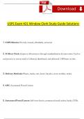 USPS Exam 421 Window Clerk Study Guide Solutions (2024 / 2025) Verified