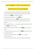 Law Chapter 5 The Correctness of Each Answer Is Guaranteed