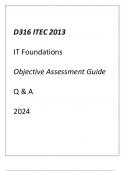 (WGU D316) ITEC 2013 IT Foundations Objective Assessment Guide 2024.