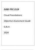 (WGU D282) ITEC 2119 Cloud Foundations Objective Assessment Guide 2024.