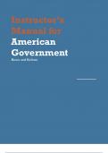 Official© Solutions Manual for American Government Roots and Reform,O_Connor,12e