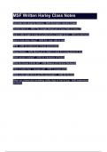 MSF Written Harley Class Notes&period;