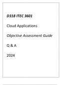 (WGU D318) ITEC 3601 Cloud Applications Objective Assessment Guide 2024