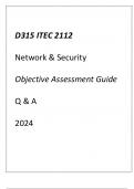 (WGU D315) ITEC 2112 Network & Security Foundations Objective Assessment Guide 2024