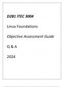 (WGU D281) ITEC 3004 Linux Foundations Objective Assessment Guide 2024.