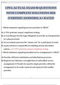 CPFA ACTUAL EXAM 80 QUESTIONS WITH COMPLETE SOLUTIONS 2024 (VERIFIED ANSWERS) A+ RATED