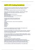 AAPC CPC Coding Guidelines Questions & Answers